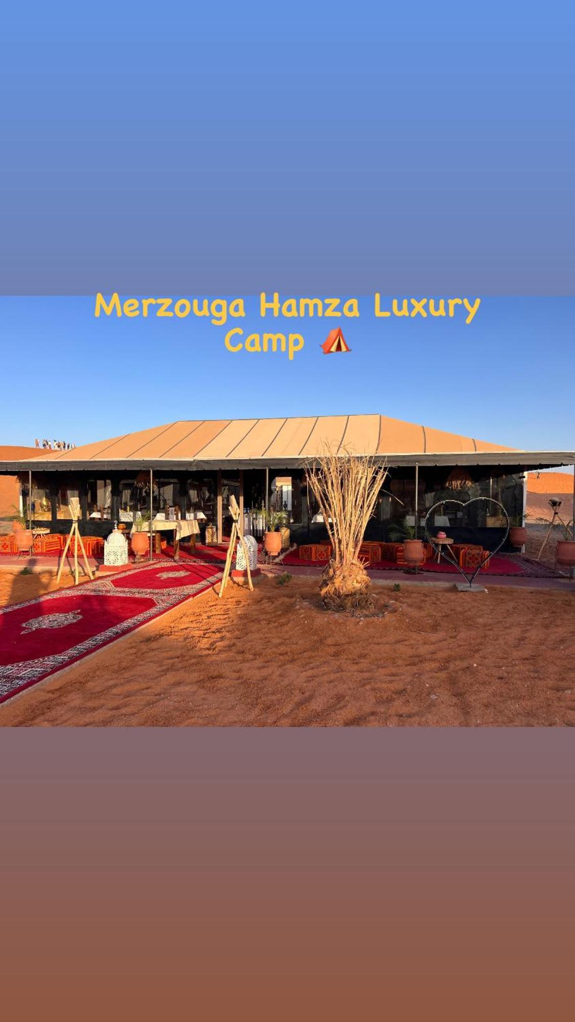 Merzouga Hamza Luxury Camp Exterior photo
